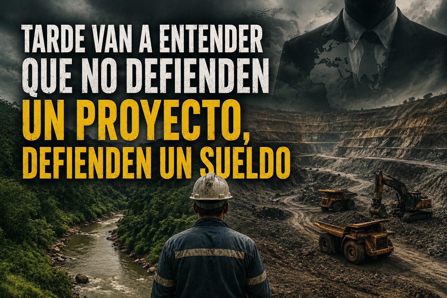 Tarde van a entender que no defienden un proyecto, defienden un sueldo