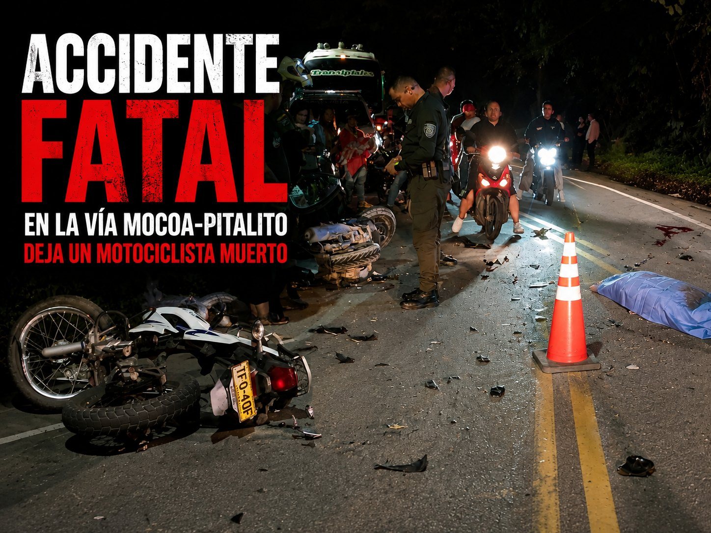 Accidente fatal en la vía Mocoa-Pitalito deja un motociclista muerto