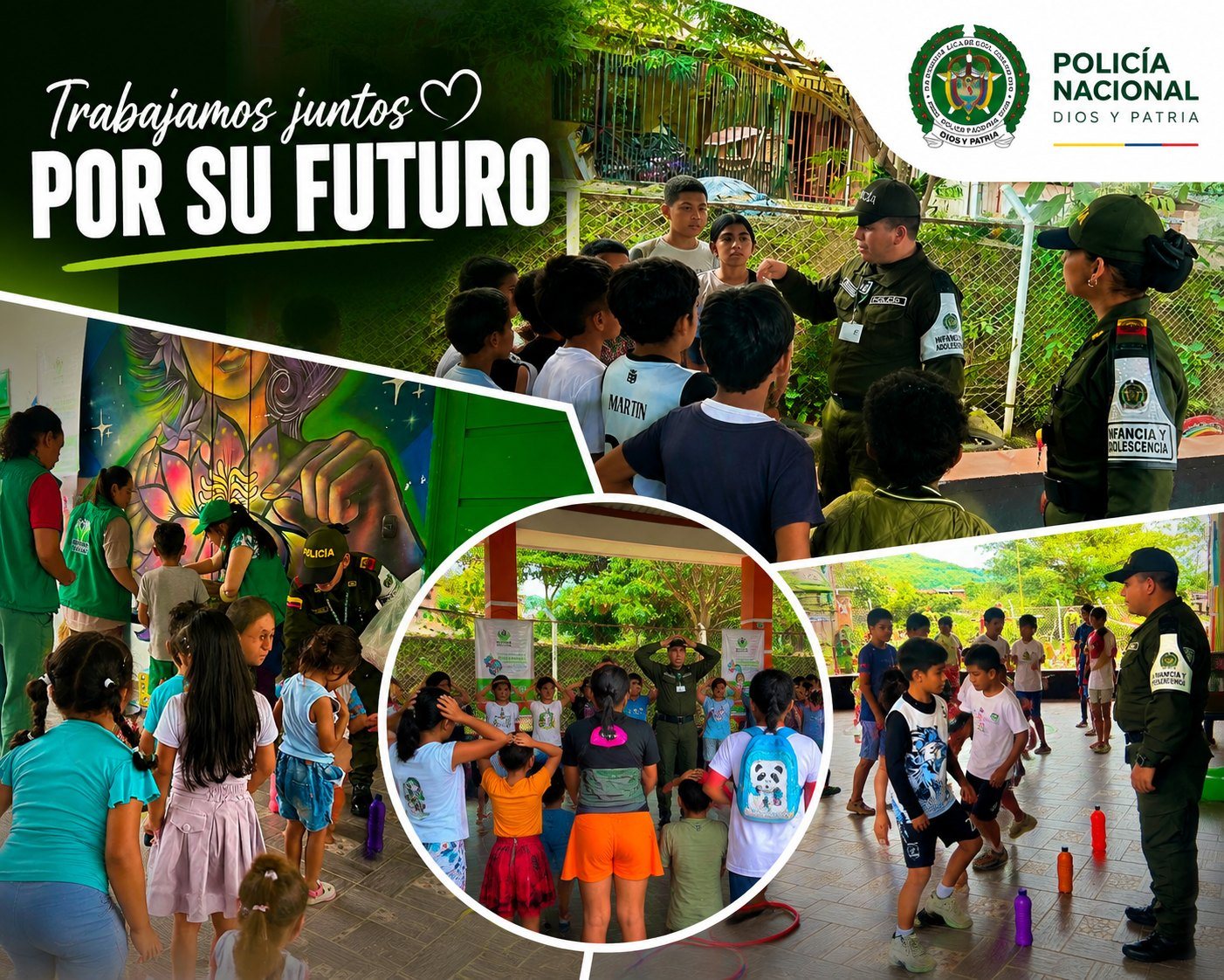 Policía Putumayo e ICBF promueven el bienestar infantil con actividades pedagógicas en Villa Rosa
